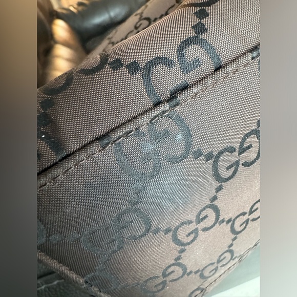 Authentic Gucci GG Canvas Tote with Bamboo-Style Handles w/ COA - Picture 15 of 15